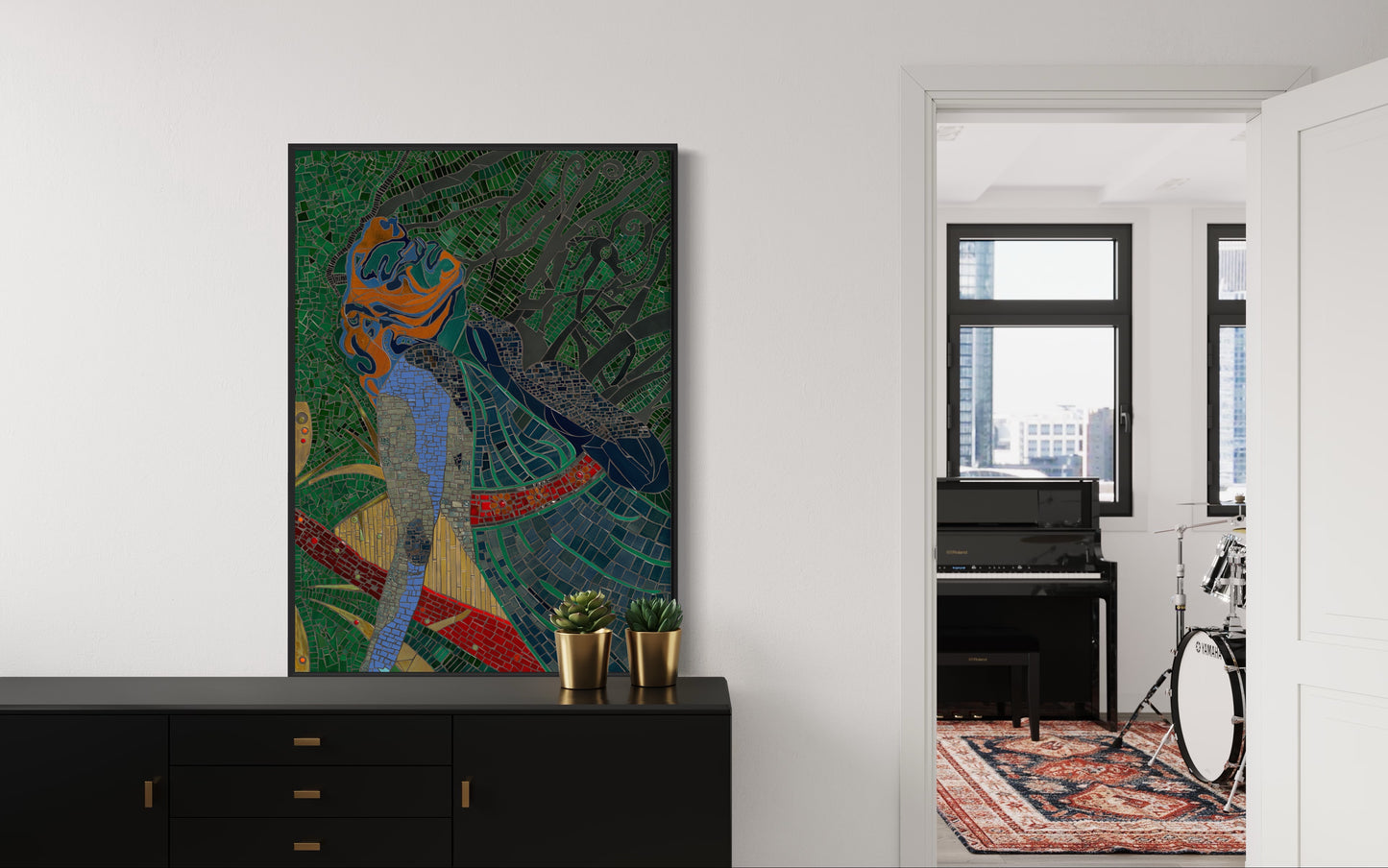 Her Revival Mosaic Art - Contemporary Interior