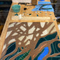In-progress view of What Holds Series mosaic in the Minneapolis studio