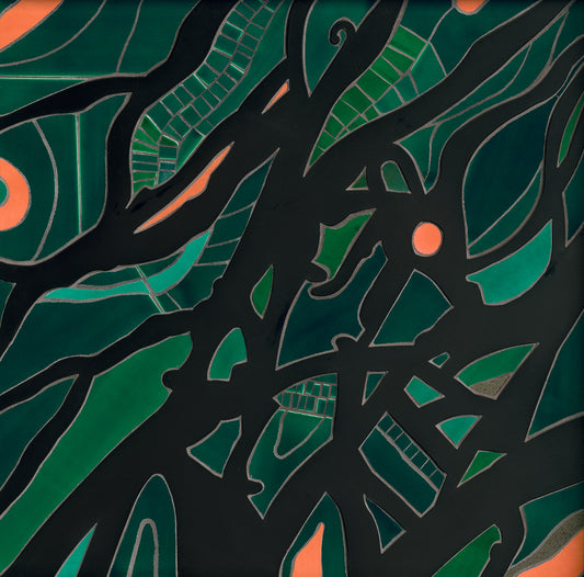 What Holds Series original mosaic and steel artwork by Mercedes Austin