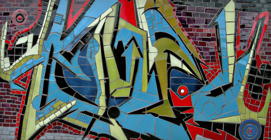 Abstract Mosaic Graffiti